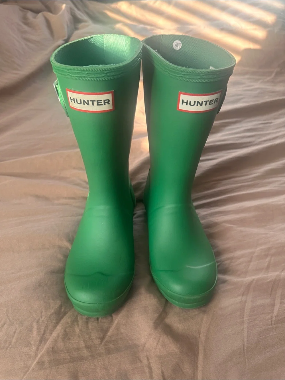 SOLD - Hunter Kids Green Waterproof Rain Boots